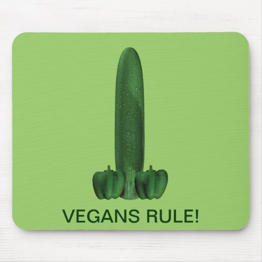 Vegans Rule! Muismat (Voorkant)