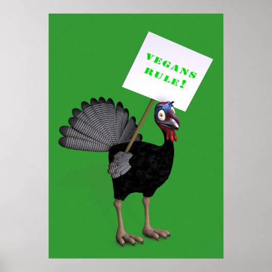 Vegans Rule! Poster (Voorkant)