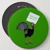 Vegans Rule! Ronde Button 6,0 Cm (Voorkant /achterkant)