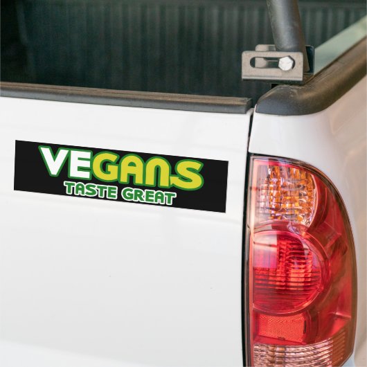 Vegans Taste Great Parody Bumpersticker (Op Truck)