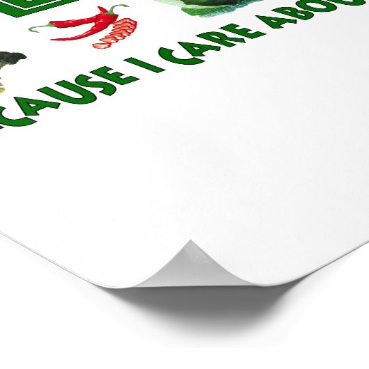 Vegans voor de planeet poster (Hoek)