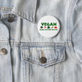 Vegans voor de planeet ronde button 5,7 cm (In situ)