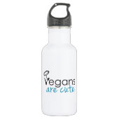 Vegans zijn Cute - Advocates Custom Design Waterfles (Voorkant)
