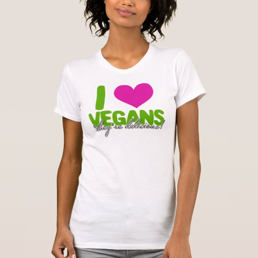 Vegans zijn Delicious T-shirt (Voorkant)