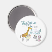 Vegans zijn diervriendelijk magneet (Voorkant / Achterkant)