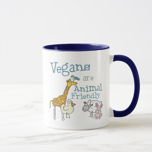 Vegans zijn diervriendelijk mok (Rechts)