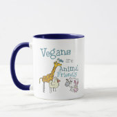 Vegans zijn diervriendelijk mok (Links)
