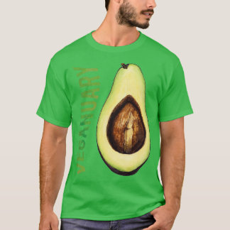 Veganuary Avocado Vegan T-shirt