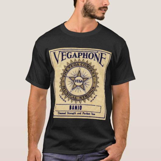 Vegaphone Strings Mannen donkerhoes T-Shirt (Voorkant)