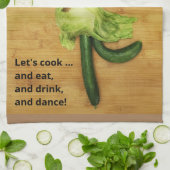 VegARTable Dancing Kitchen-handdoek Theedoek (Gevouwen)