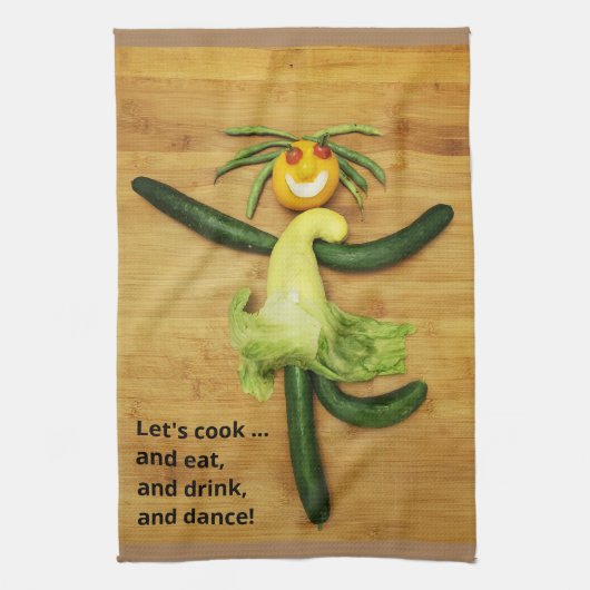 VegARTable Dancing Kitchen-handdoek Theedoek (Verticaal)