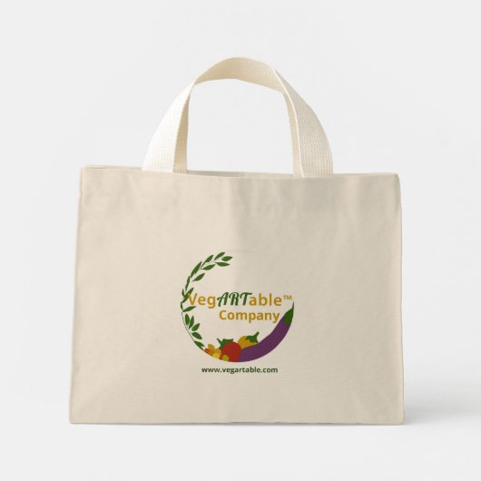 VegARTable dansende canvas tas (Achterkant)