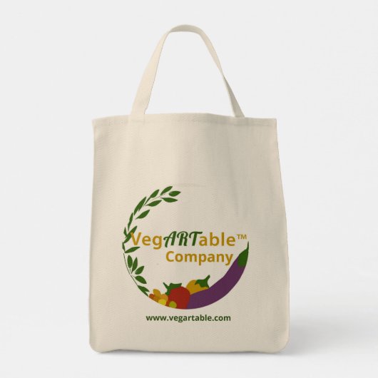 VegARTable™ Yogi-canvas tas (Achterkant)
