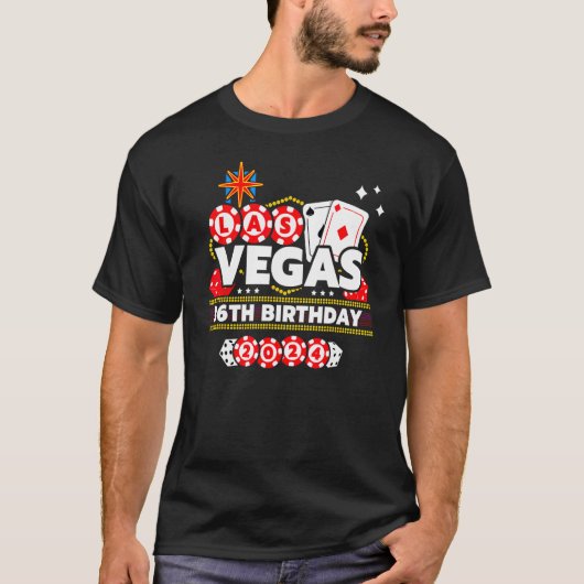 Vegas 36th Birthday - Vegas Birthday - Vegas Geboo T-shirt (Voorkant)