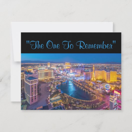 Vegas 40ste verjaardag kaart (Voorkant)