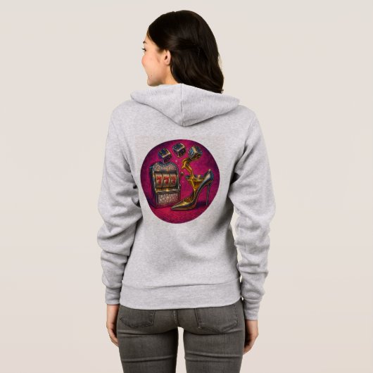 Vegas 777 Glam Slot Machine Hoodie 💎🎰 (Achterkant volledig)