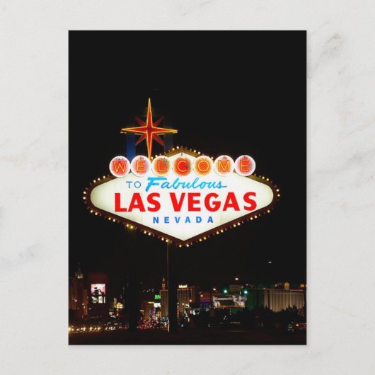 Vegas Aanmelden Briefkaart (Voorkant)