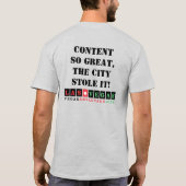 Vegas Advantage: content zo geweldig T-shirt (Achterkant)