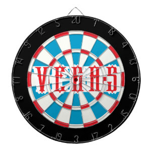 VEGAS Americana met zwarte grens Dartbord