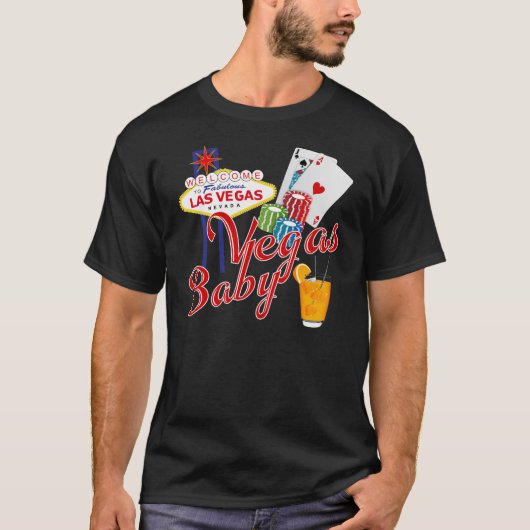 VEGAS Baby 21st Birthday Graphic T-shirt (Voorkant)