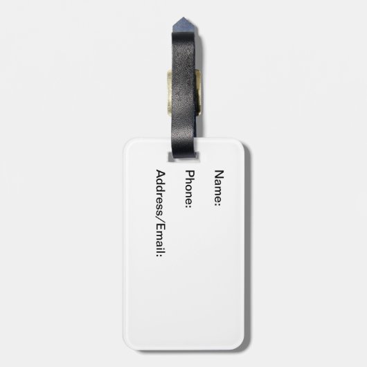 Vegas Baby Bagagelabel (Achterkant verticaal)