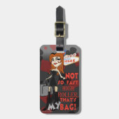 Vegas Baby. bagagelabel - Redhead-versie (Voorkant verticaal)