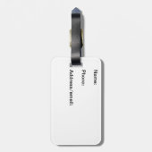 Vegas Baby. bagagelabel - Redhead-versie (Achterkant verticaal)