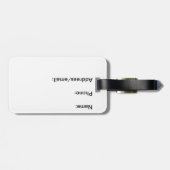 Vegas Baby. bagagelabel - Redhead-versie (Achterkant horizontaal)