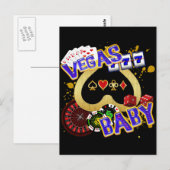 VEGAS BABY BRIEFKAART (Voorkant / Achterkant)