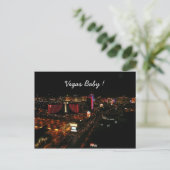 vegas baby! briefkaart (Staand voorkant)
