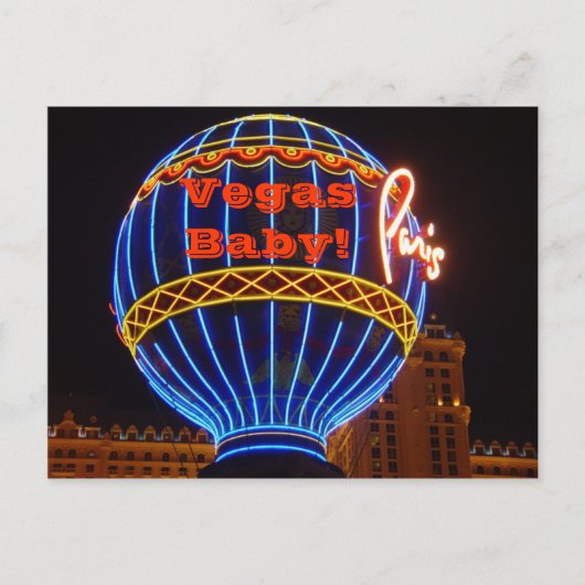 Vegas Baby. Briefkaart (Voorkant)