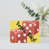Vegas Baby Dice Briefkaart (Staand voorkant)