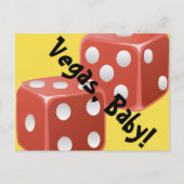 Vegas Baby Dice Briefkaart (Voorkant)