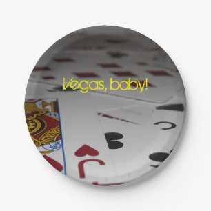 "Vegas, Baby" Party Borden Papieren Bordje