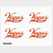 Vegas Baby Rechthoekige Sticker (Vel)