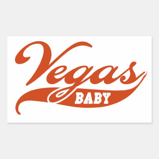 Vegas Baby Rechthoekige Sticker (Voorkant)