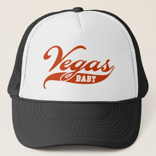 Vegas Baby. Trucker Hat - Win Big in Style! Trucker Pet (Voorkant)