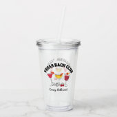 Vegas Bach Club Meisjesuitje Acryl Drinkbeker (Achterkant)