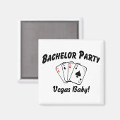Vegas Bachelor Party Magneet (Voorkant / Achterkant)