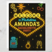 Vegas Bachelorette Party Drink Game-Take a Sip If (Voorkant / Achterkant)