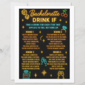 Vegas Bachelorette Party Drink Game-Take a Sip If (Achterkant)