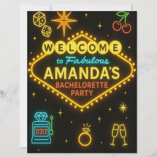 Vegas Bachelorette Party Drink Game-Take a Sip If (Voorkant)