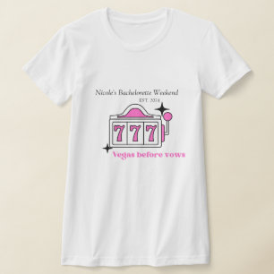 Vegas Bachelorette Party Shirt voor bruidsmeisjes