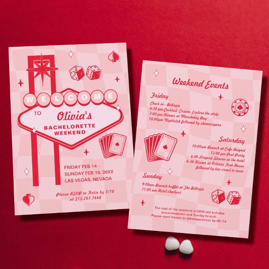 Vegas Bachelorette Party Uitnodiging
