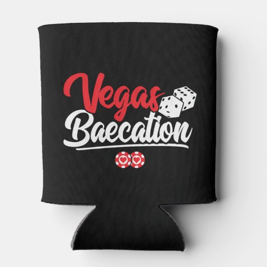 Vegas Baecation Koppels Vakantie Baecation Blikjeskoeler (Achterkant)