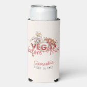 Vegas Before Vows Casino Lucky Modern Bachelorette Seltzer Blikjeskoeler (Seltzer Voorkant)