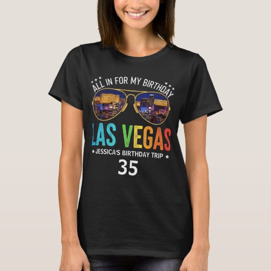  Vegas Birthday Group Trip Shirt (Voorkant)