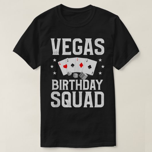 Vegas Birthday Squad Las Vegas Matching Group Part T-shirt (Design voorkant)