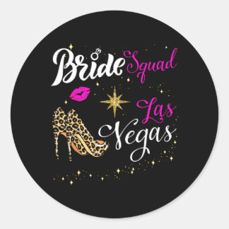 Vegas Bride Squad 2026 Married in Vegas Ronde Sticker