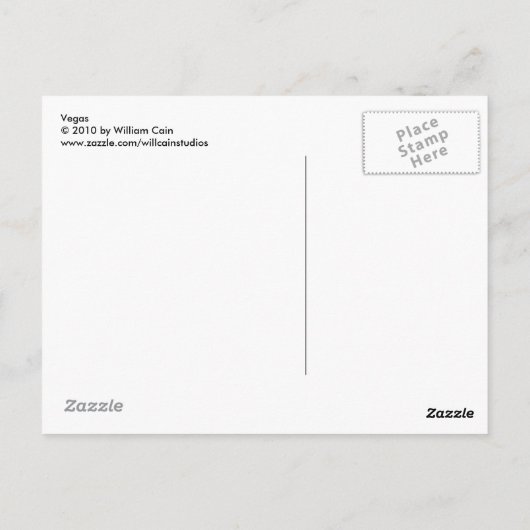 Vegas Briefkaart (Achterkant)